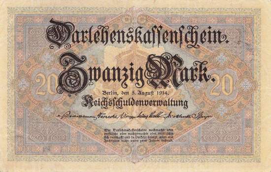 20 Mark Serie F 1914